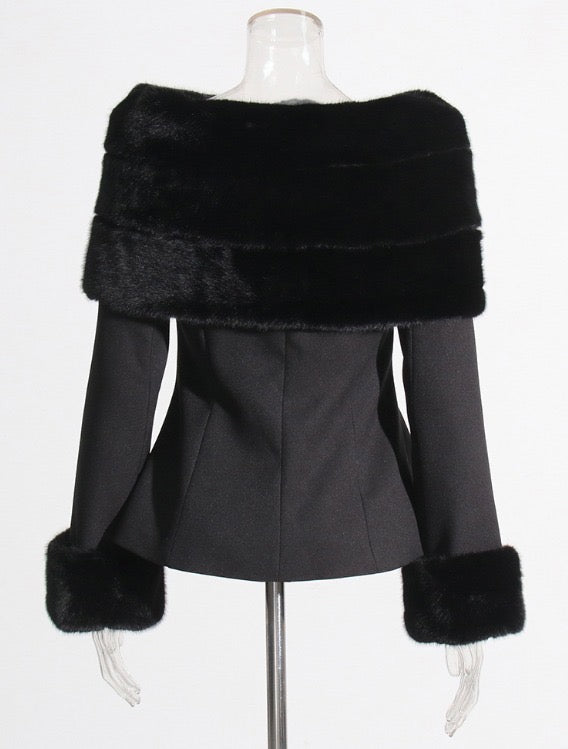 Priscilla Jacket Heart Pocket Skirt Set