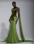 Eli Elegant Velvet Heavily Embellished Dress