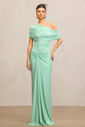 Venia Sleeveless Folds Maxi Dress