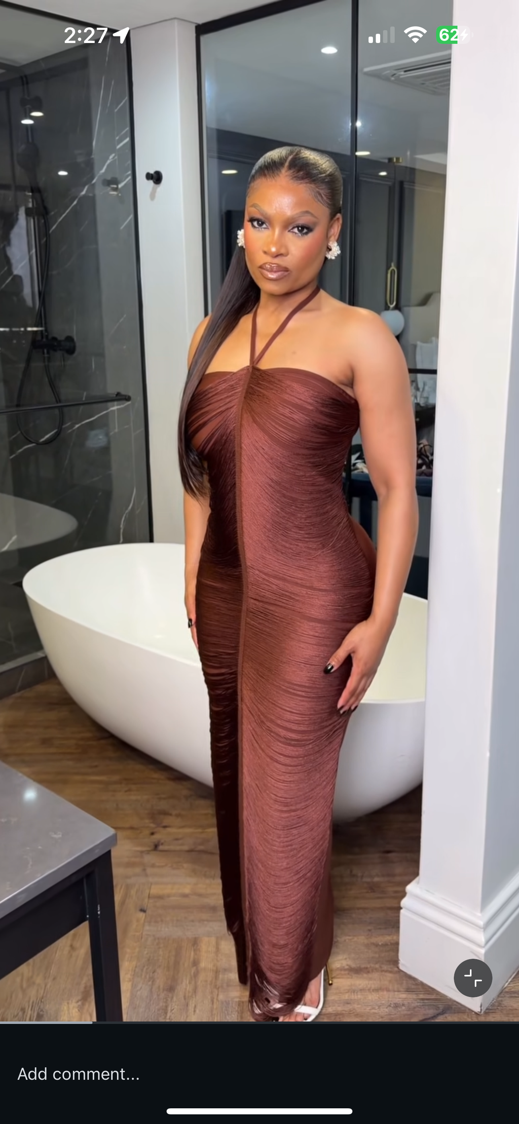 Elaina Halterneck Tassel Maxi Dress