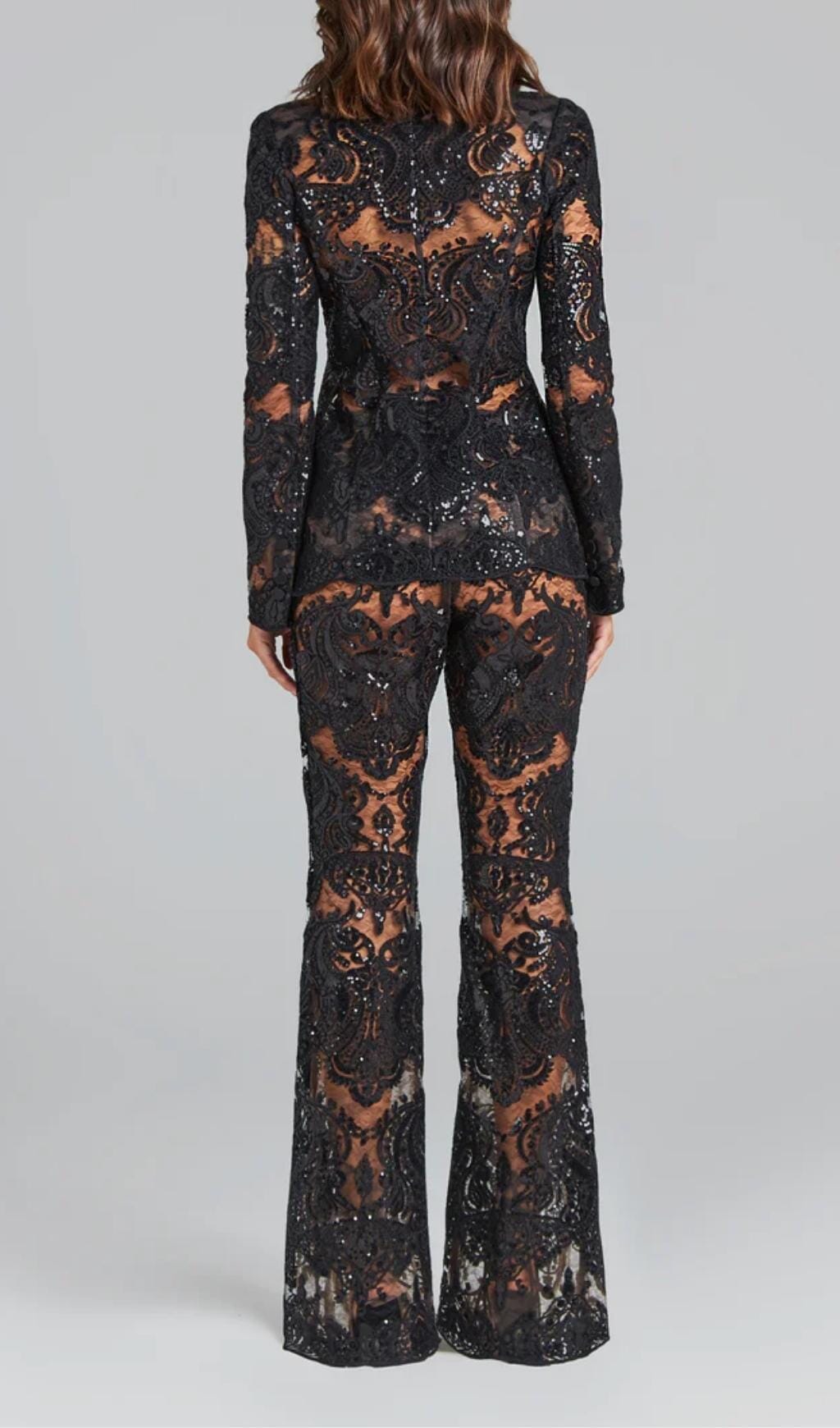 Lace Blazer And Pants