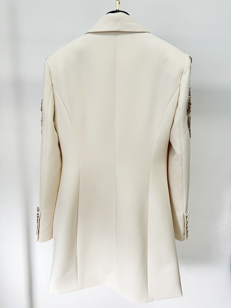 Éléna Embellished Sequined Blazer Dress