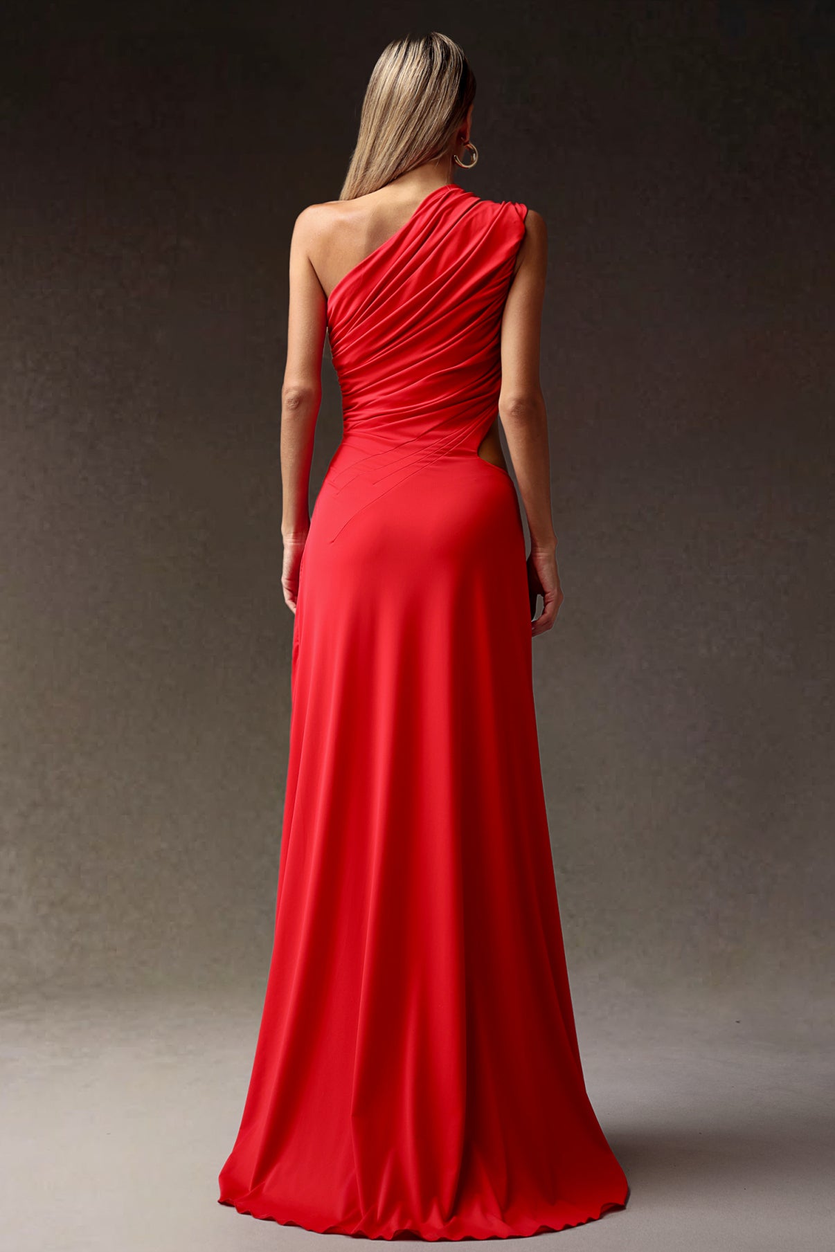 High Slit Hollowed-out Maxi Dress