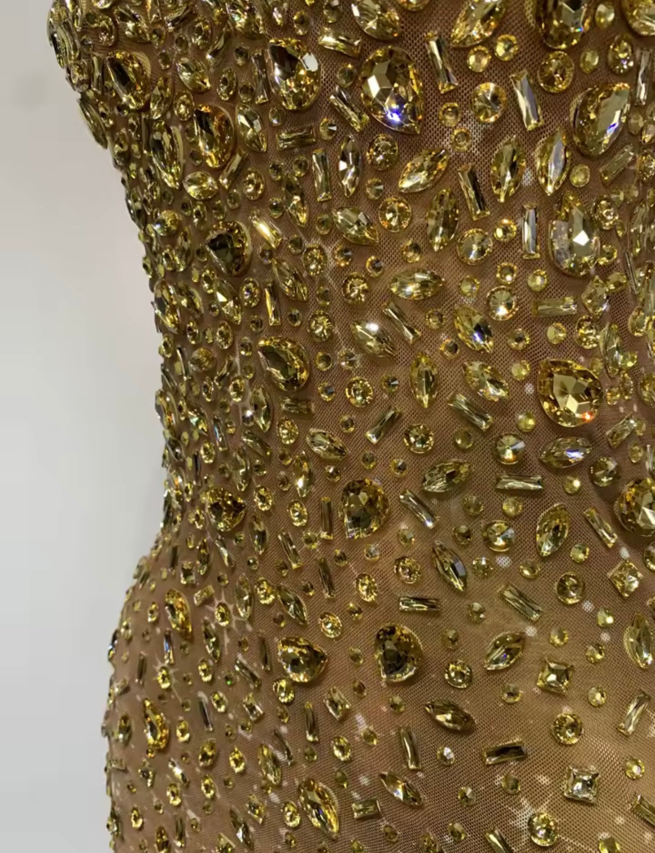 Sexy Sleeveless Rhinestone Bodycon Maxi Long Dress
