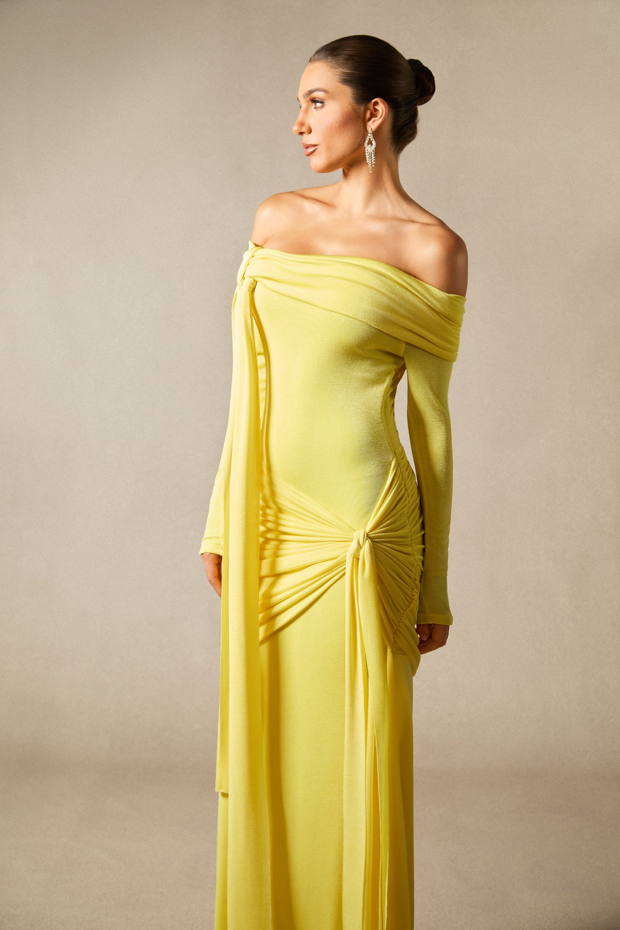 Heloise Dress in Butter Yellow