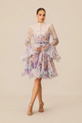 Lana Floral Print Flared Mini Dress