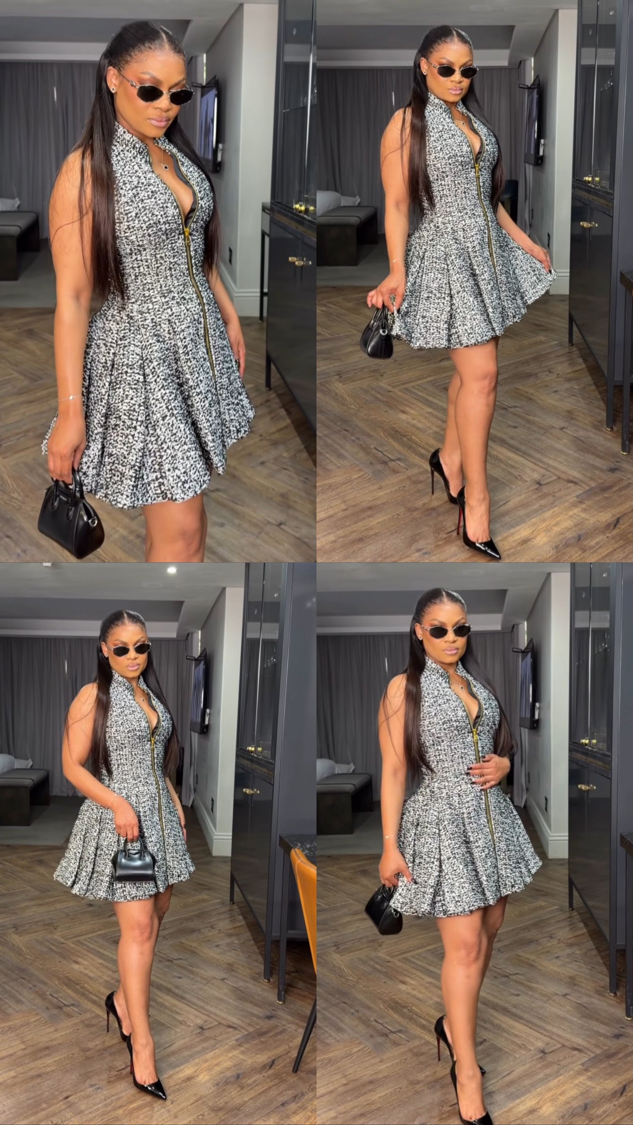 Tweed mini dress