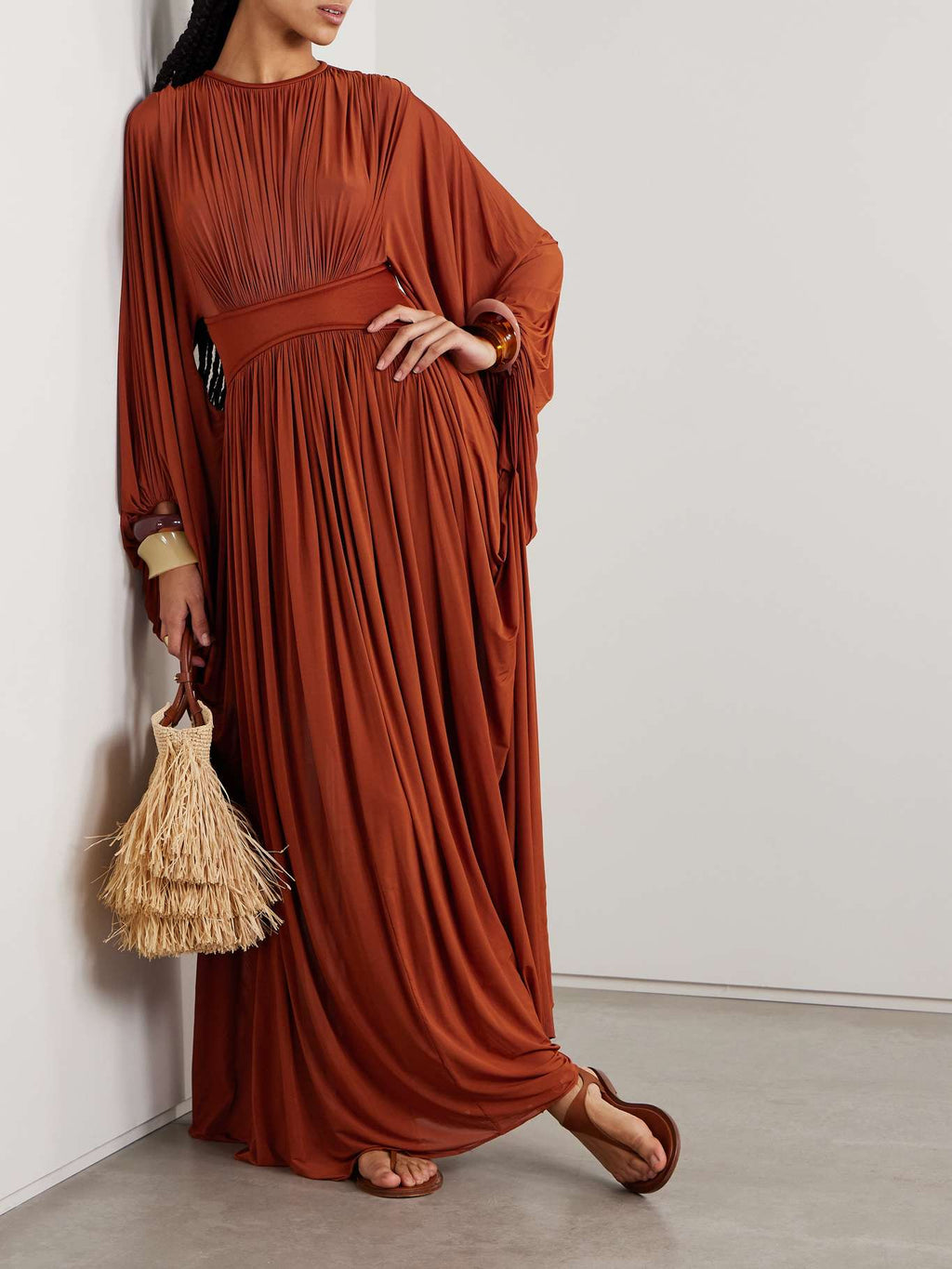 Batwing Illuminated Maxi Dress
