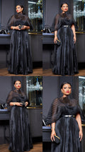 Pleated Dress with Belt