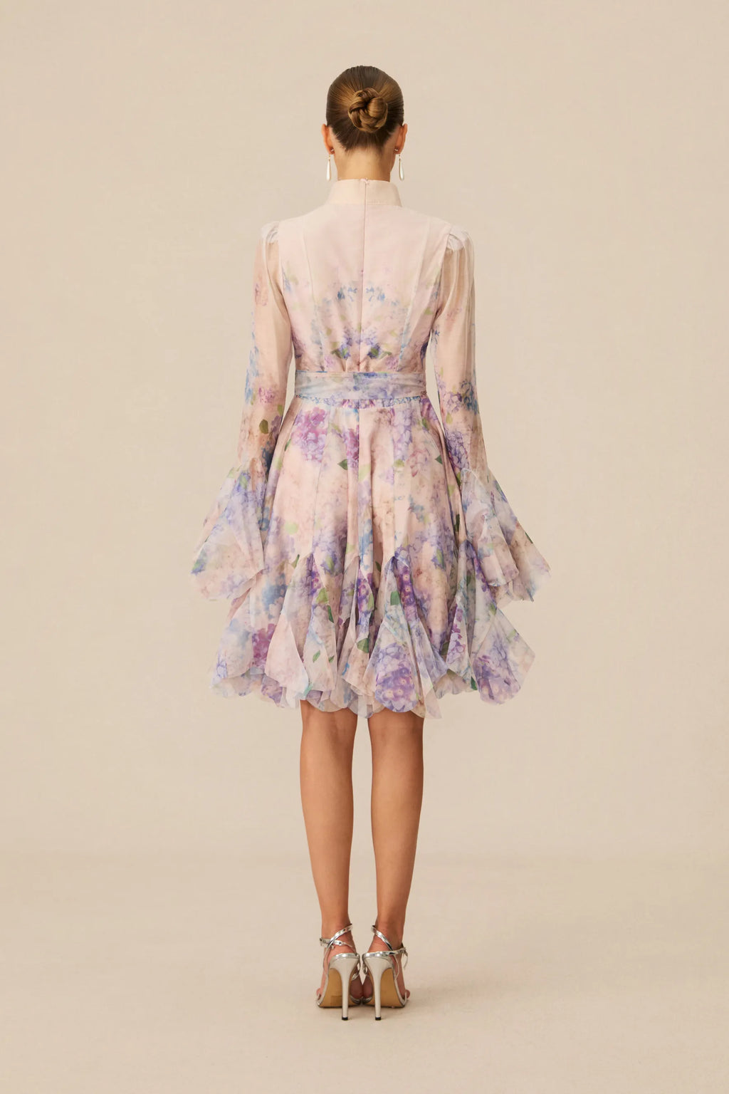 Lana Floral Print Flared Mini Dress