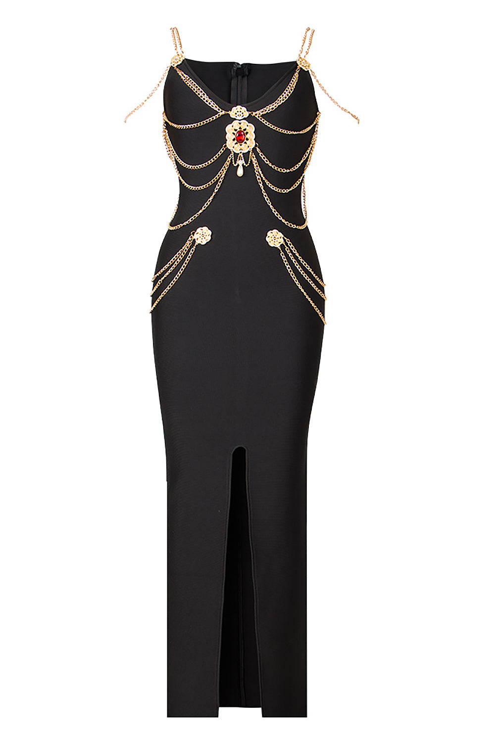 Spring Haute Couture Chain-Embellished Dress