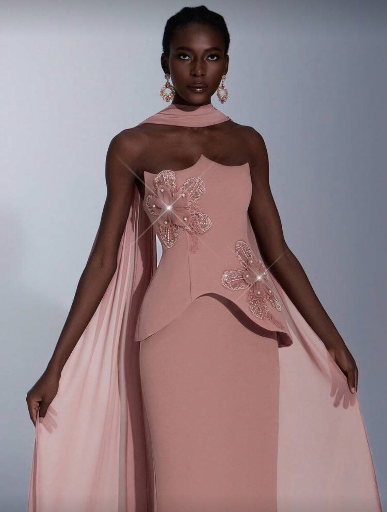 Eli Lotus Root Pink Gown