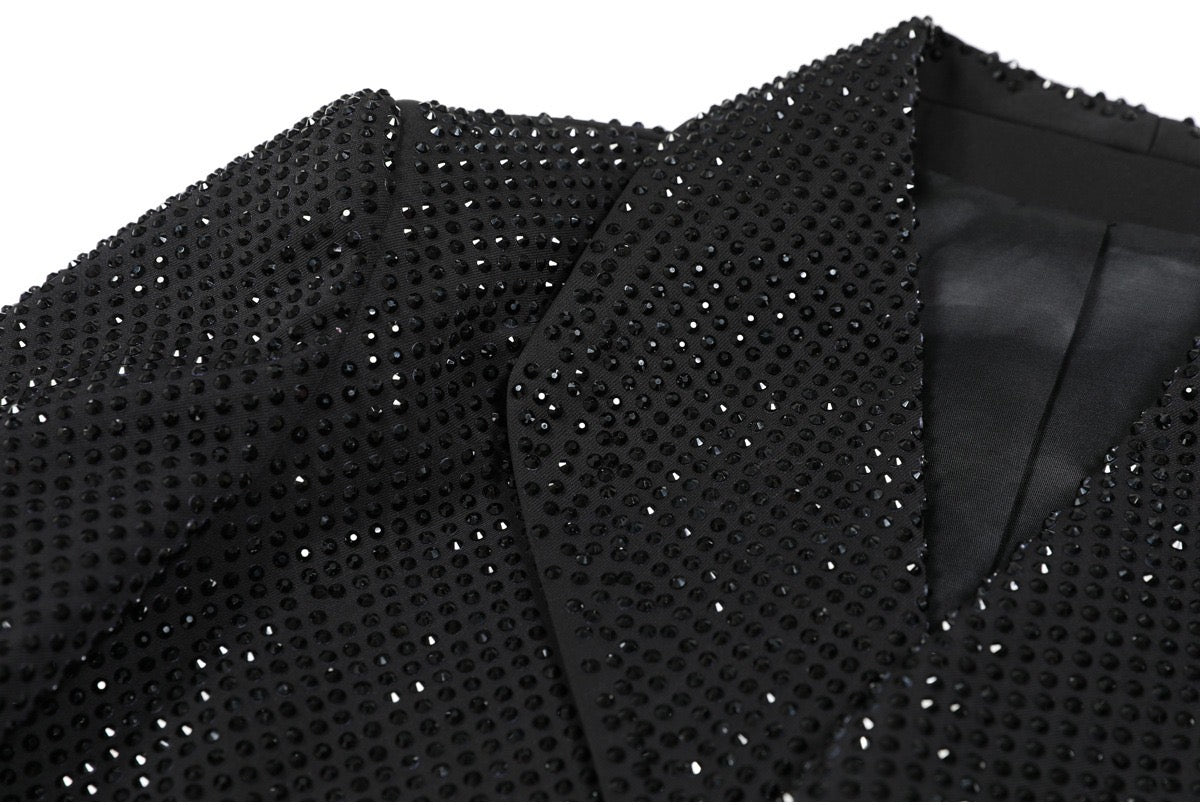 Bedazzled Cropped Blazer