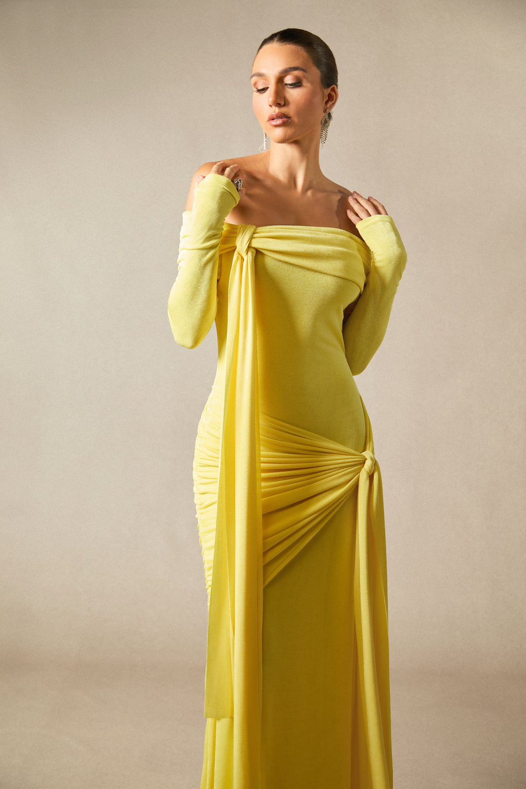 Heloise Dress in Butter Yellow