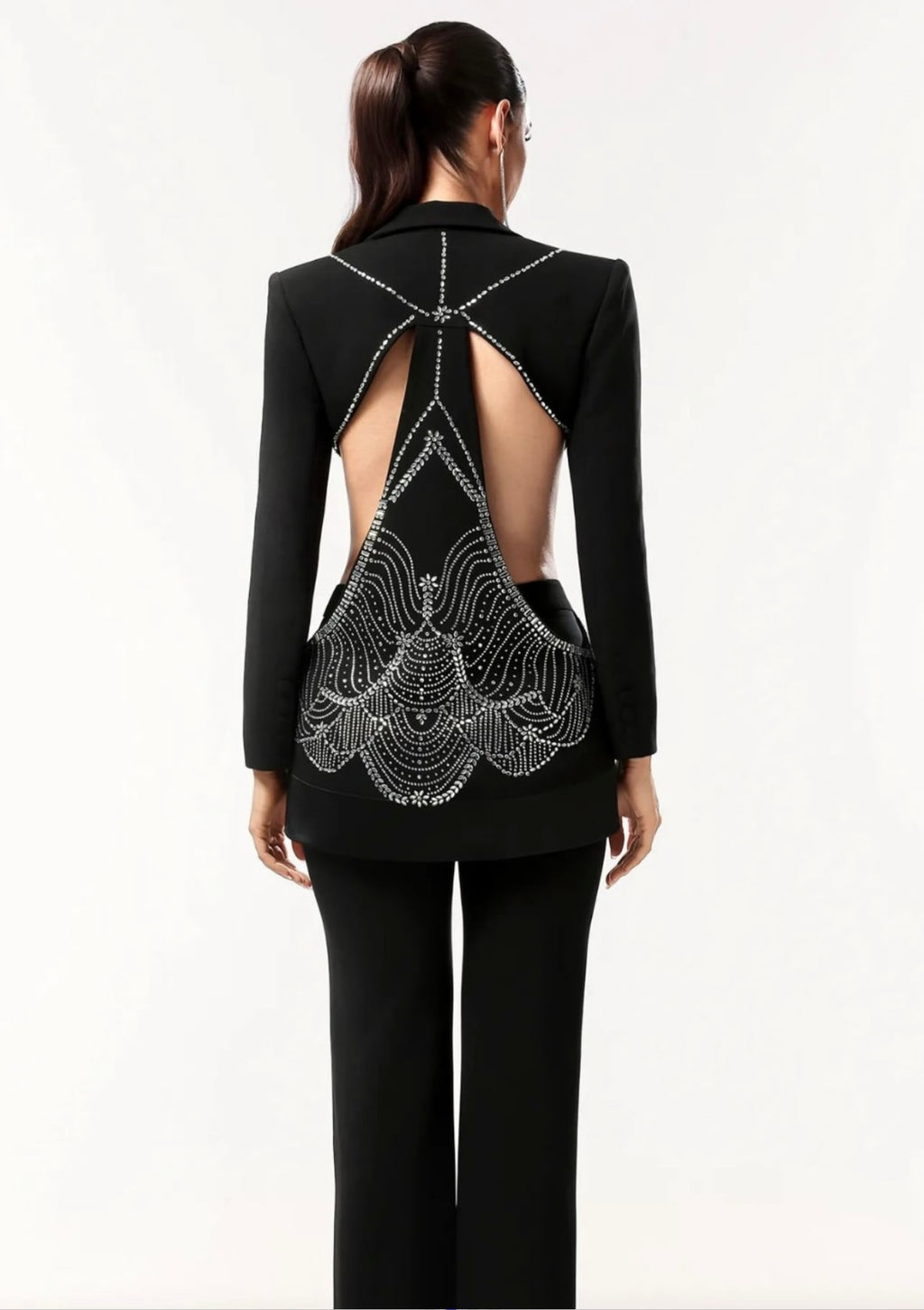 Averis Rhinestone Blazer & Pants Set