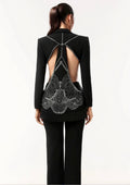 Averis Rhinestone Blazer & Pants Set
