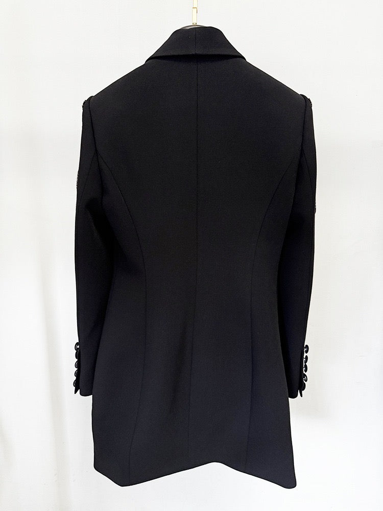 Éléna Embellished Sequined Blazer Dress