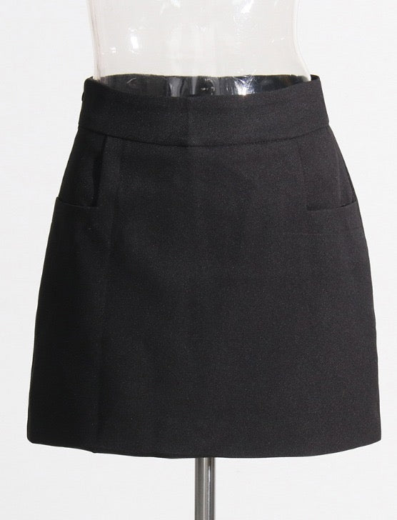 Priscilla Jacket Heart Pocket Skirt Set