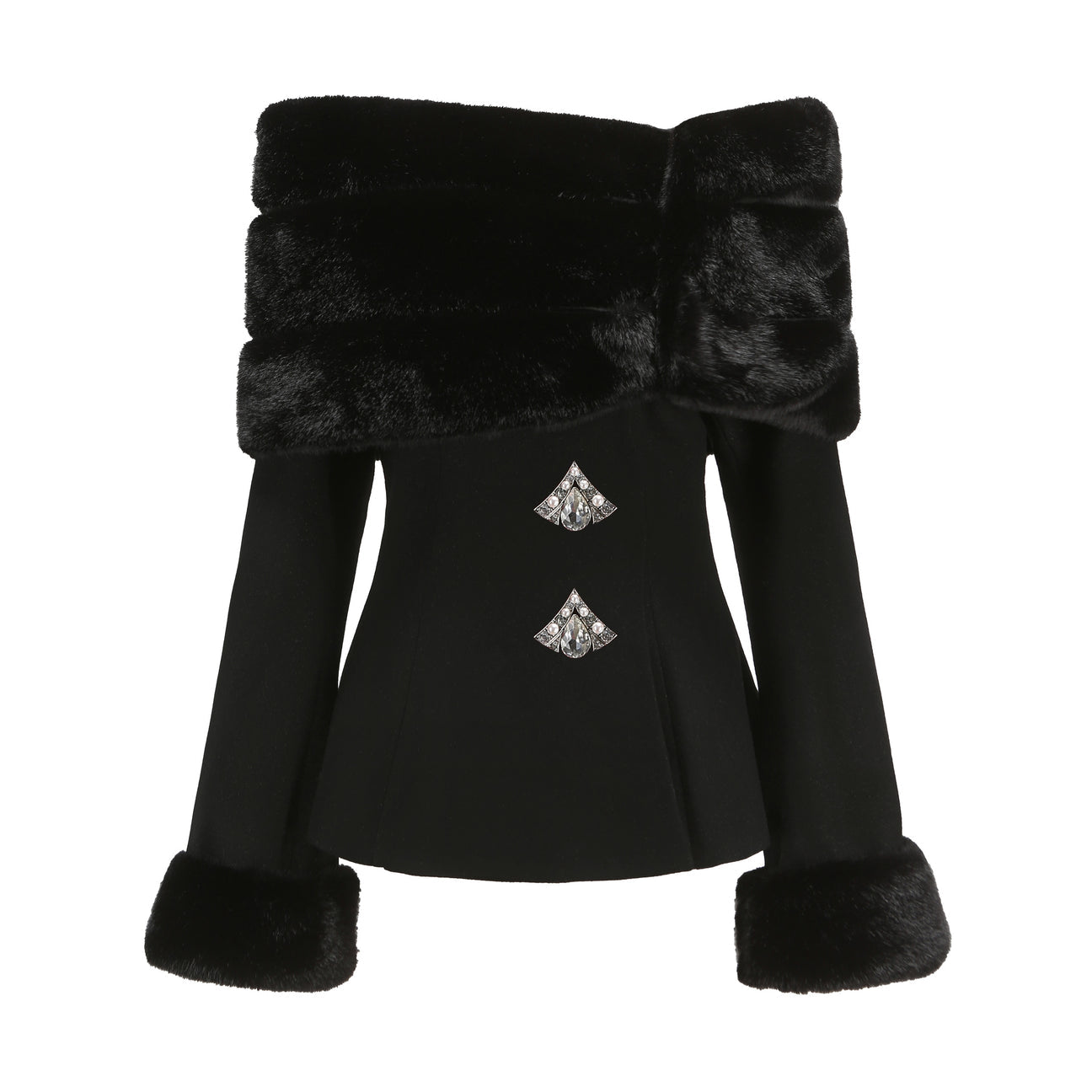 Priscilla Jacket Heart Pocket Skirt Set