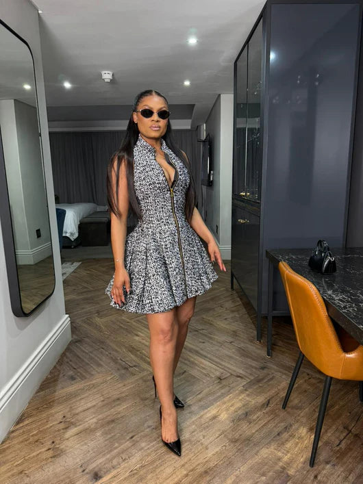Tweed mini dress