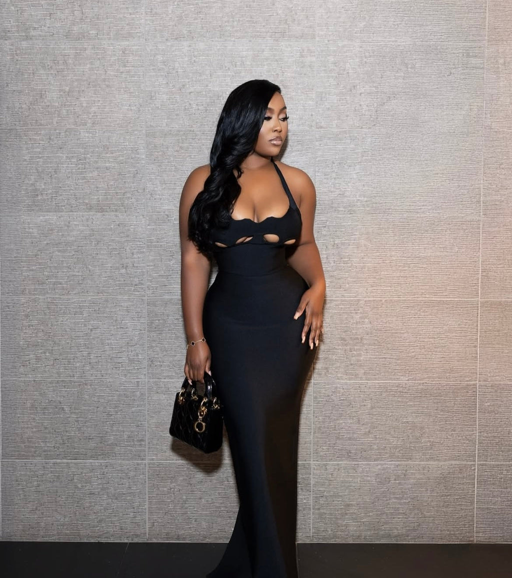 Lady In Black Dress