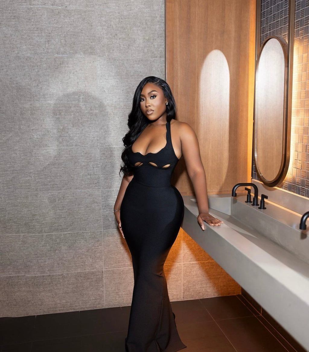 Lady In Black Dress