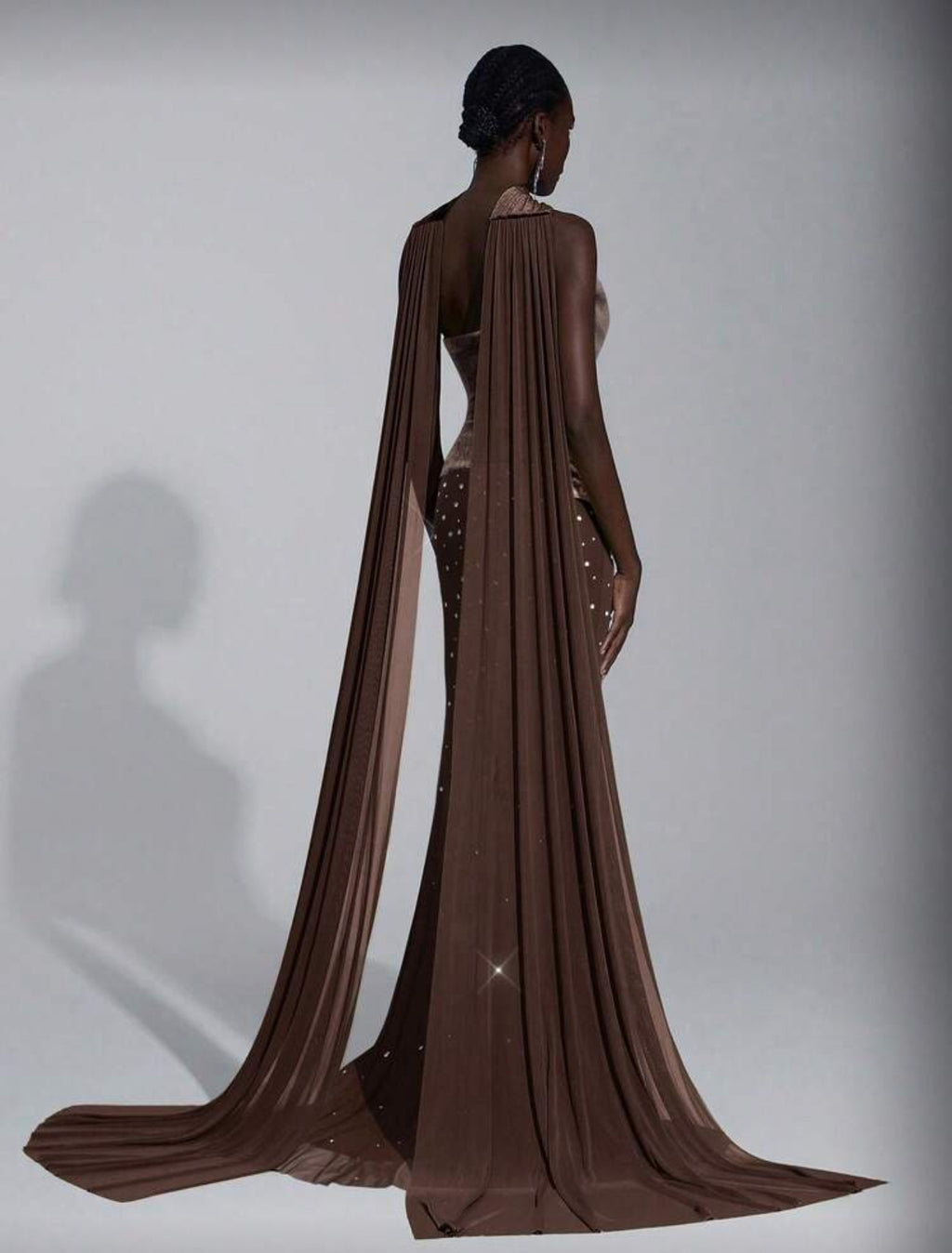 Eli Elegant Velvet Heavily Embellished Dress