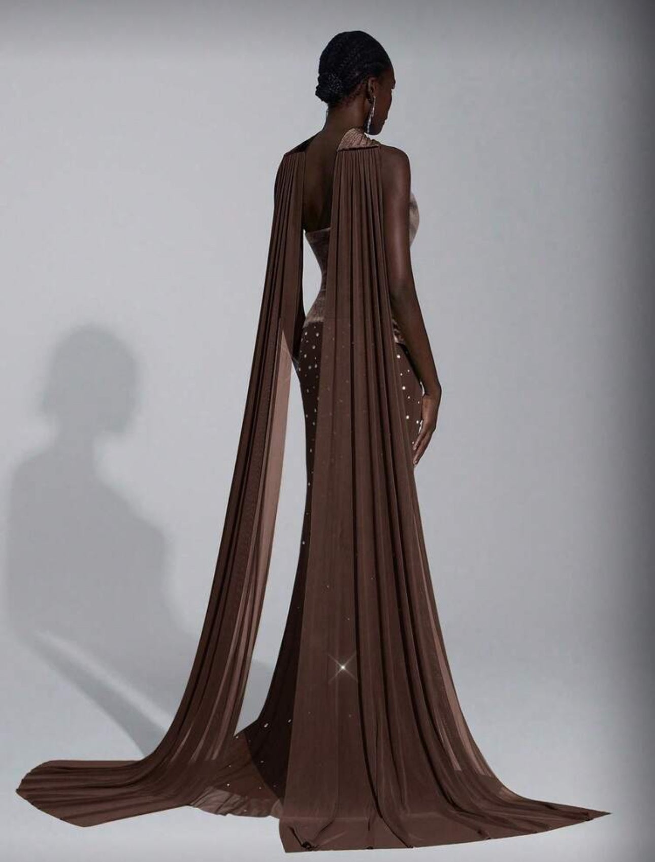 Eli Elegant Velvet Heavily Embellished Dress
