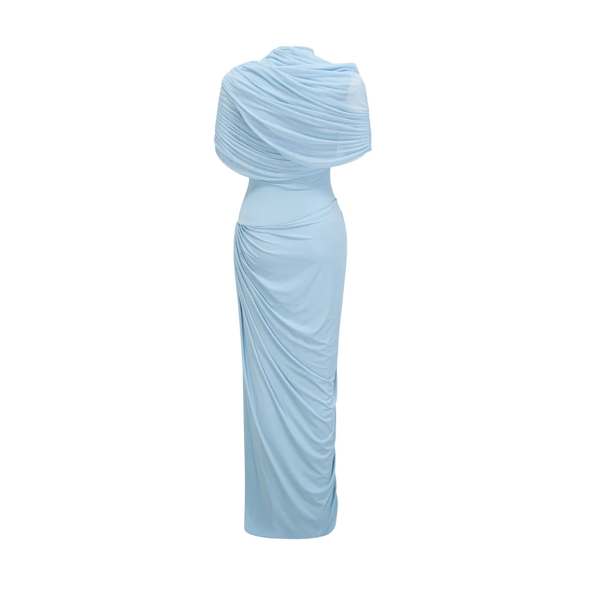 Catherine asymmetrical pleated maxi dress