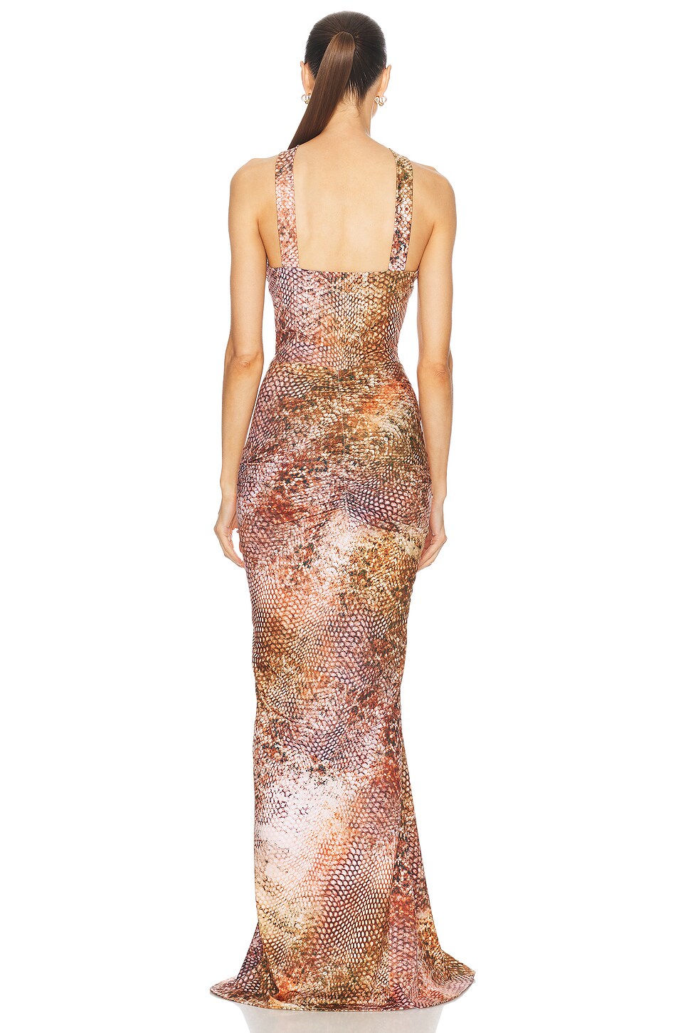 ELYSIAN SNAKE PRINT MAXI DRESS