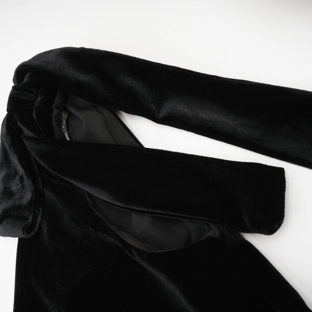 Audrey Embellished Velvet Open-Back Maxi Dress