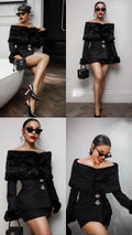 Priscilla Jacket Heart Pocket Skirt Set