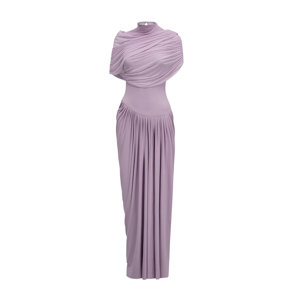 Catherine asymmetrical pleated maxi dress