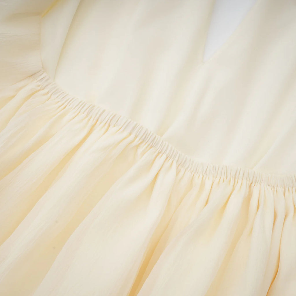 Bérénice White Halterneck Faux-Pearl Mini Dress