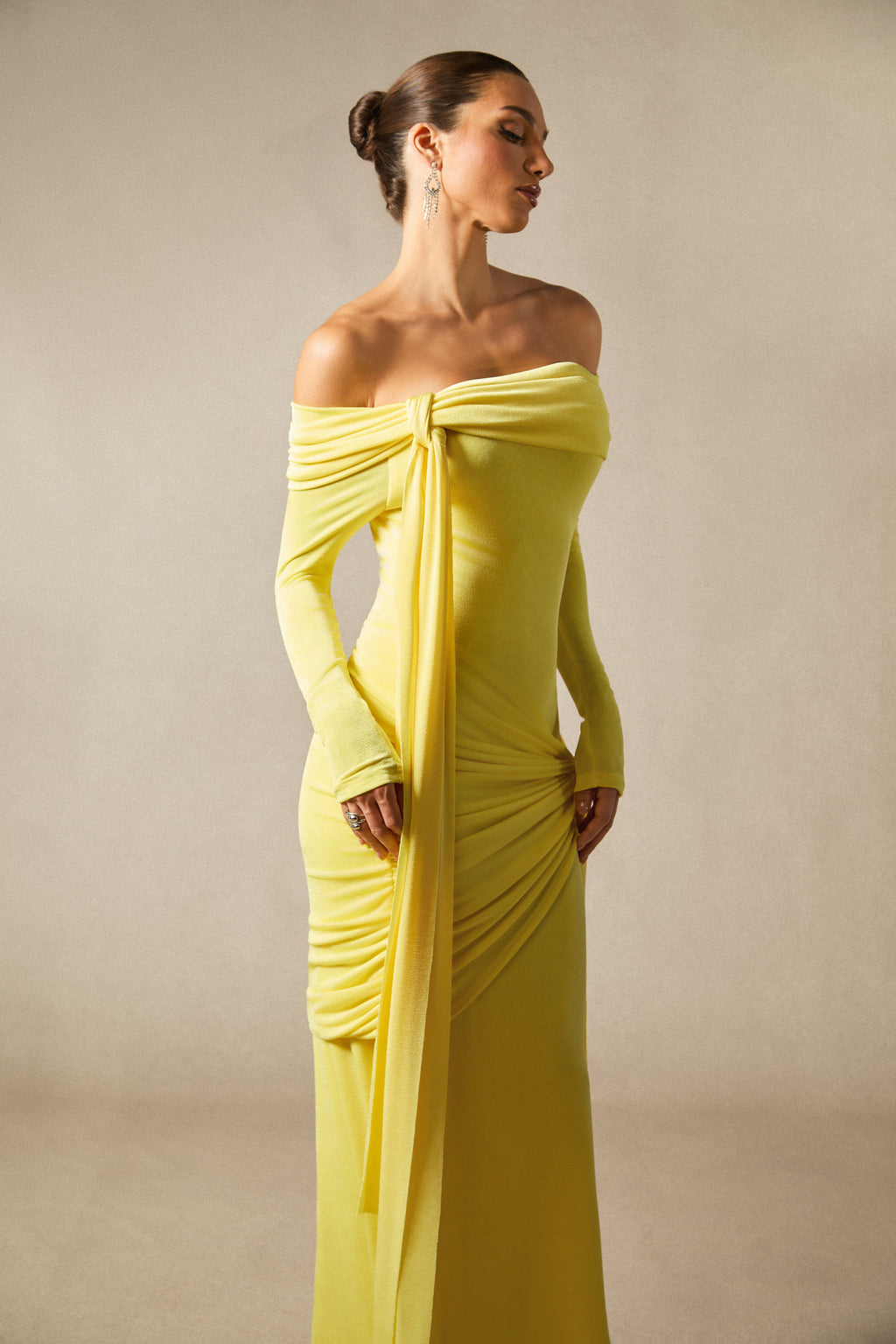 Heloise Dress in Butter Yellow