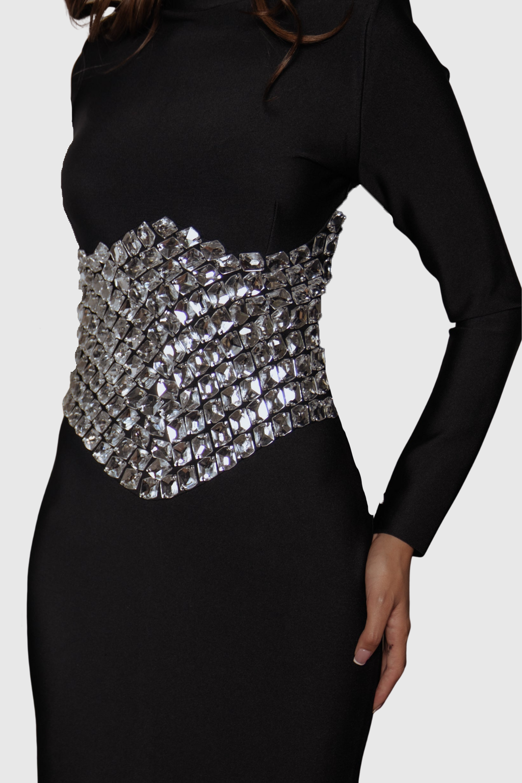 Ludovia Diamante Embellished Maxi Dress