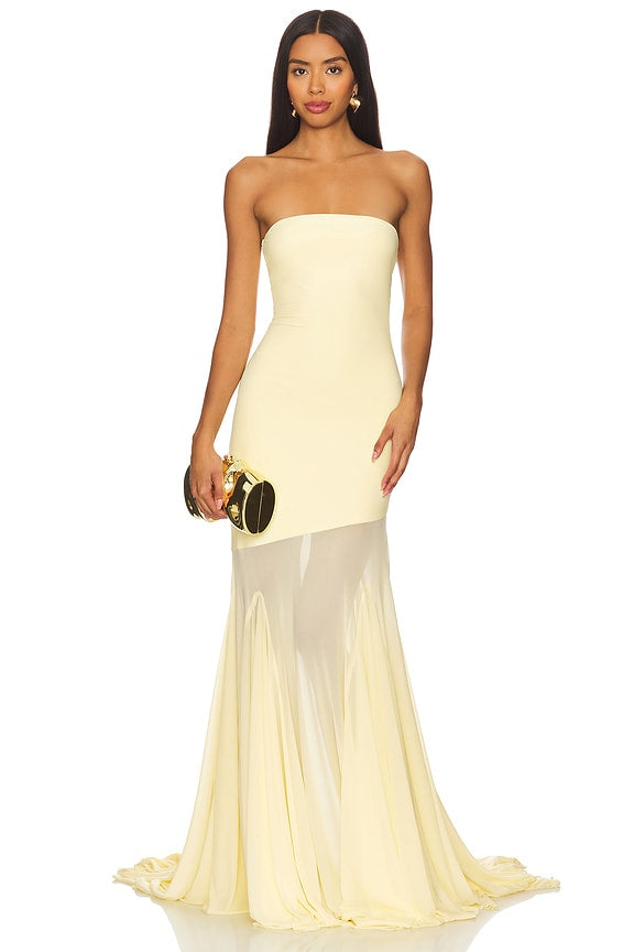 Dahlia Gown in Butter Yellow