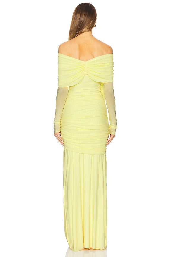 Heloise Dress in Butter Yellow