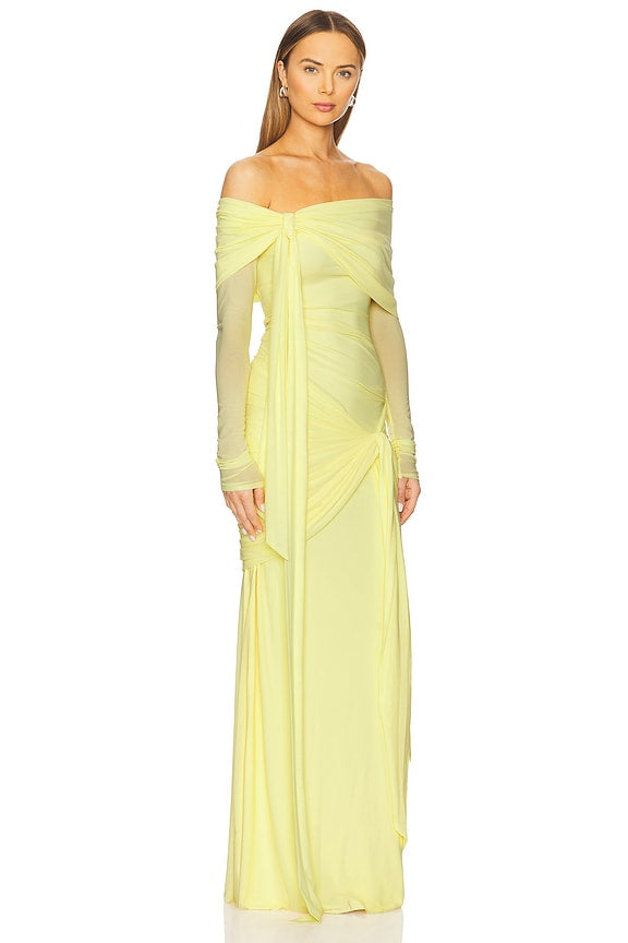 Heloise Dress in Butter Yellow