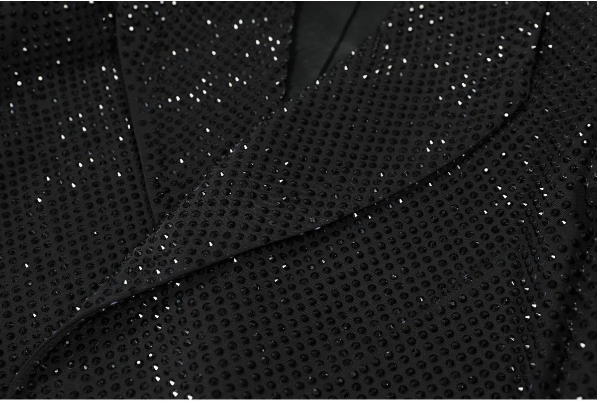 Bedazzled Cropped Blazer