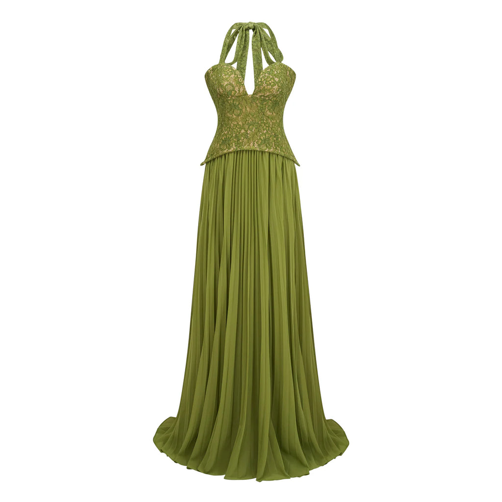 Ronja Emerald Corset Gown