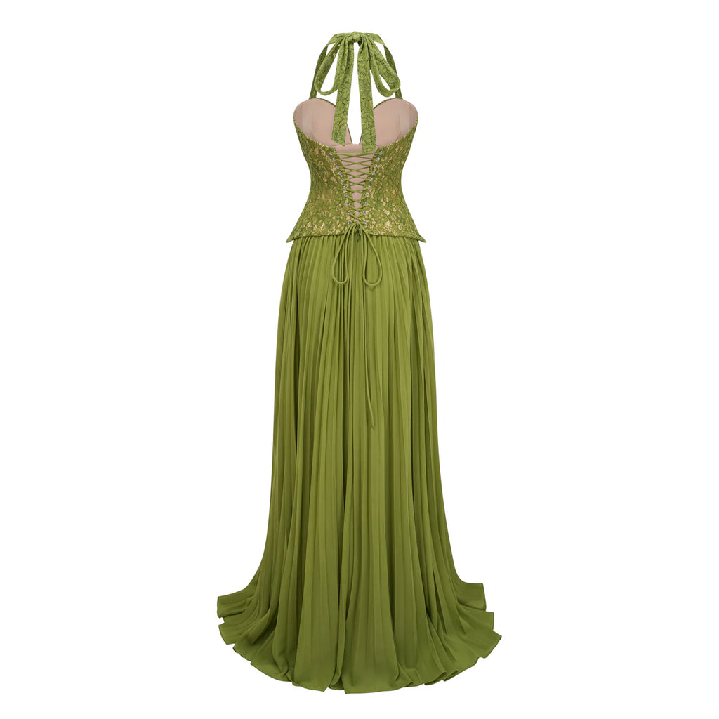 Ronja Emerald Corset Gown