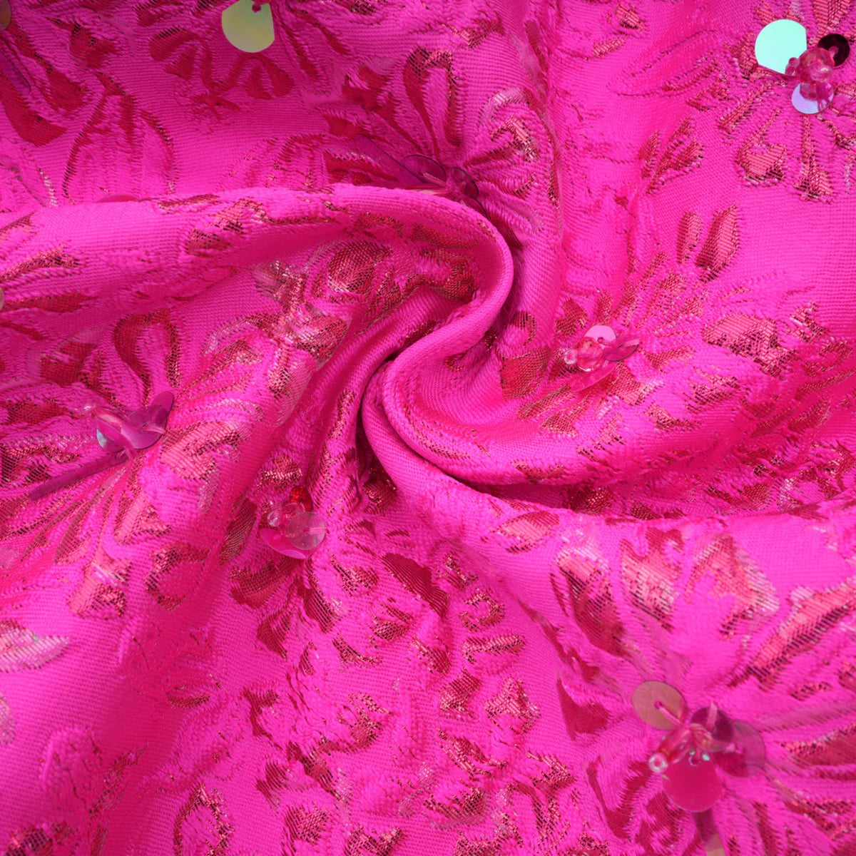 Celestia Floral-Appliqué Embellished Mini Dress