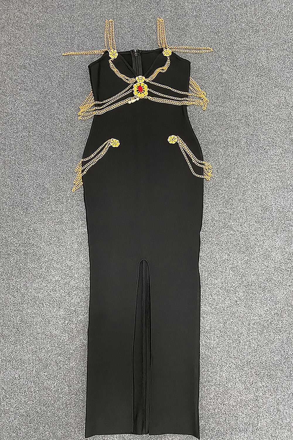Spring Haute Couture Chain-Embellished Dress