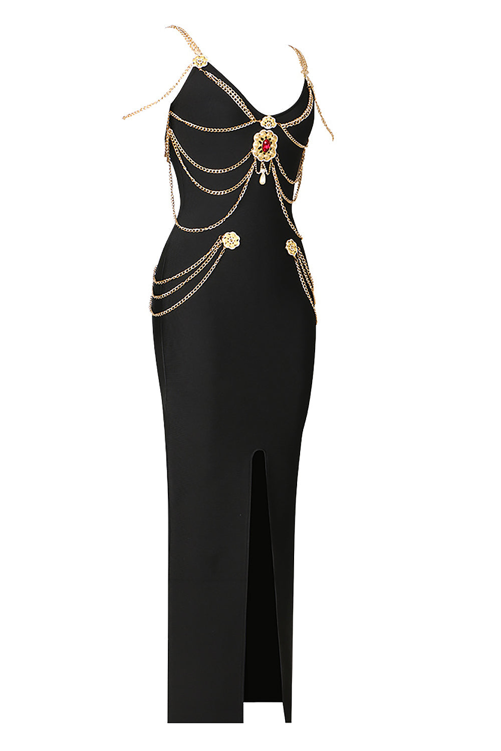 Spring Haute Couture Chain-Embellished Dress