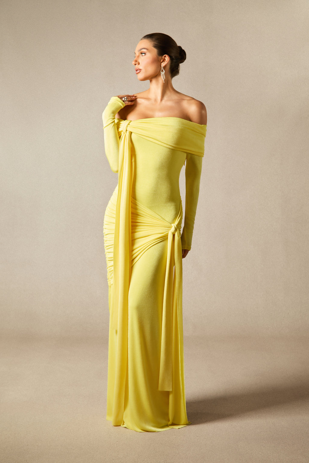 Heloise Dress in Butter Yellow