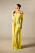 Heloise Dress in Butter Yellow