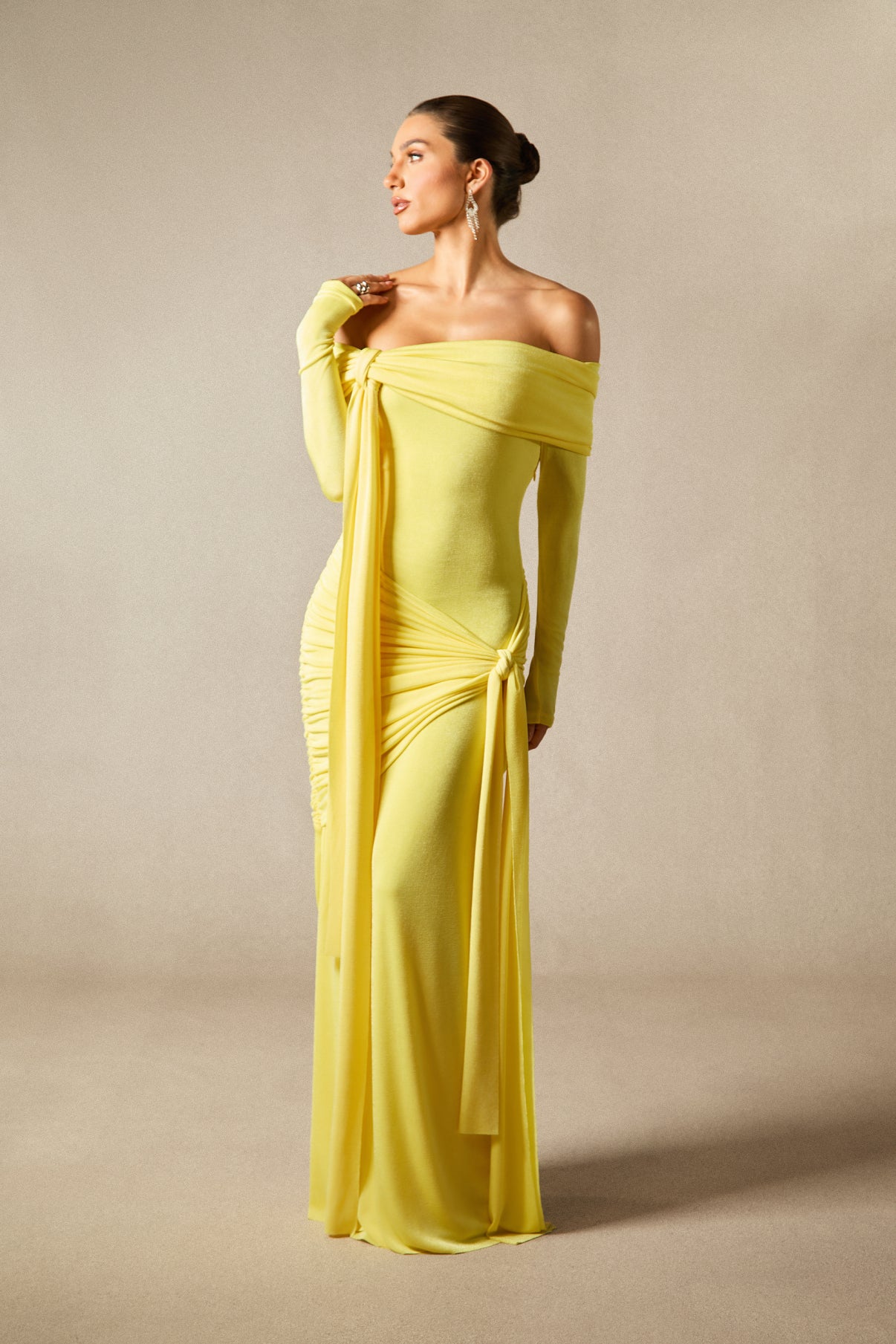 Heloise Dress in Butter Yellow