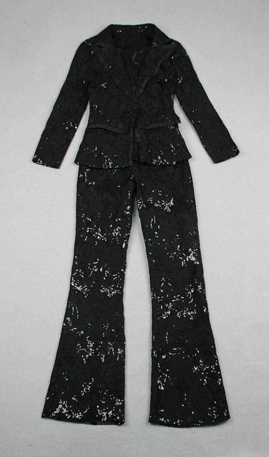 Lace Blazer And Pants