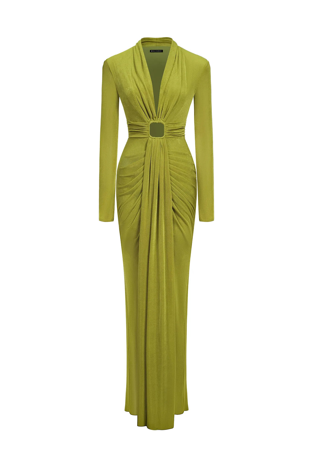 Naomi V-neck Long Sleeves Maxi Dress